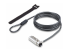 StarTech.com Slim Lock K-Slot Compatible, 6.6ft Combination Locking Cable - Høyre vinkel