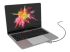 Compulocks Ledge Lock Adaptor for MacBook Pro 13" M1 & M2 with Keyed Cable Lock - Venstre vinkel