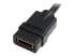StarTech.com 6 in HDMI Extension Cable, Short HDMI Cable Male to Female, 4K HDMI Cable Extender, 4K 30Hz UHD HDMI Port Saver M/F, High Speed HDMI 1.4, 10.2Gbps Bandwidth, 30AWG, Black - Nærbilde