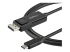 StarTech 3ft (1m) USB C to DisplayPort 1.2 Cable 4K 60Hz, Bidirectional DP to USB-C or USB-C to DP Reversible Video Adapter Cable, HBR2/HDR, USB Type C/Thunderbolt 3 Monitor Cable - Høyre vinkel