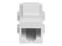 Startech White Cat 6 RJ45 Keystone Jack Network Coupler F/F - Fremsiden