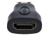 Startech Mini HDMI to HDMI Adapter, 4K High Speed HDMI Adapter, 4K 30Hz Ultra HD High Speed HDMI Adapter, HDMI 1.4, Gold Plated Connectors, UHD Mini HDMI Adapter 4K, Black - Høyre side