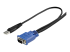 StarTech 10 ft Ultra Thin USB VGA 2-in-1 KVM Cable - Høyre vinkel